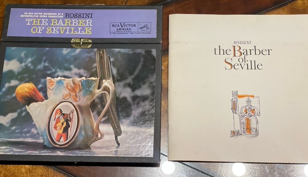 The Barber Of Seville 3 LP Box Set by Rossini - RCA LM-6143 record set records